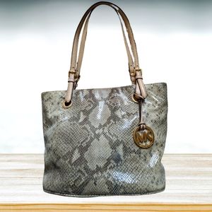 Michael Kors Jet Set Tote, Snakeskin